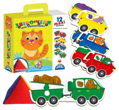 Игра с мягкой пирамидкой Звероцепы Vladi Toys VT2906-05